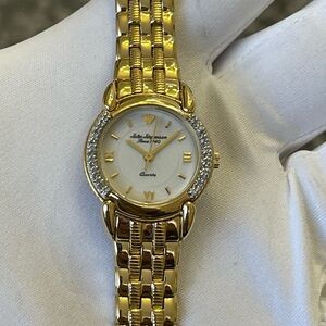 Jules Jurgensen Ref 7546 Women’s Quarz Gold Toned Diamond Watch